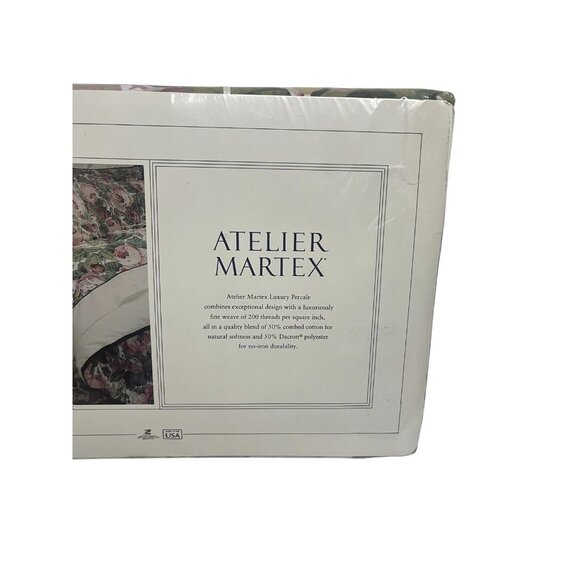 Atelier Martex Beau Rivage Floral CAL KING Fitted Sheet Vintage New Old Stock - Picture 5 of 7